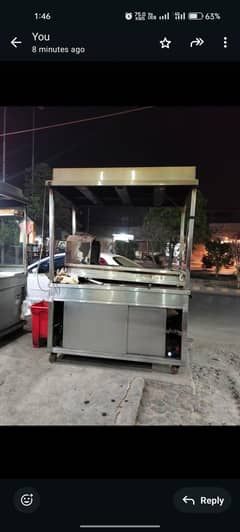 Bar b q counter stainless steel