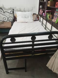 single iron bed - single bed - iron rod bed