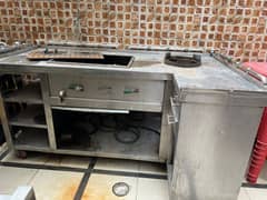 Tea Counter,Paratha Chula + Table + Led Board for sale