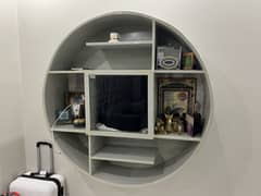 Circular wall shelf