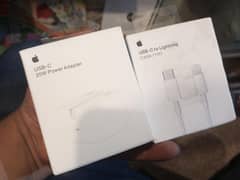Apple 20 W Three Pin Charger Type C and Cable
