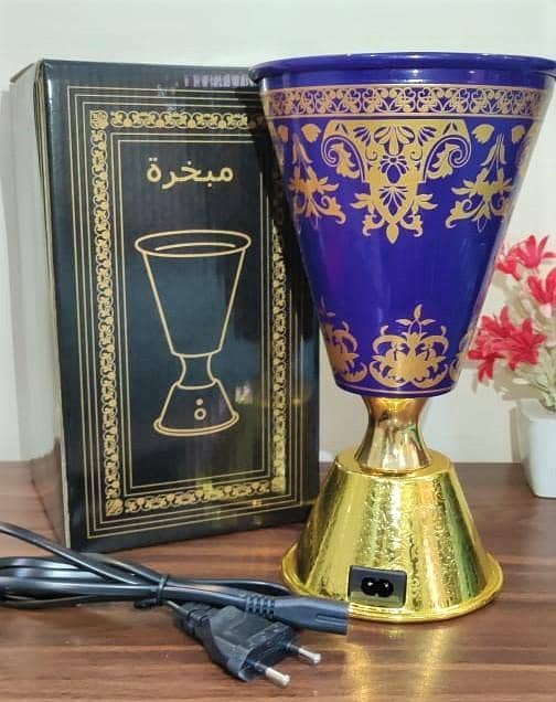 Electric Incense Burner in Olympic Torch Shape - Metal Construction - Larger Size