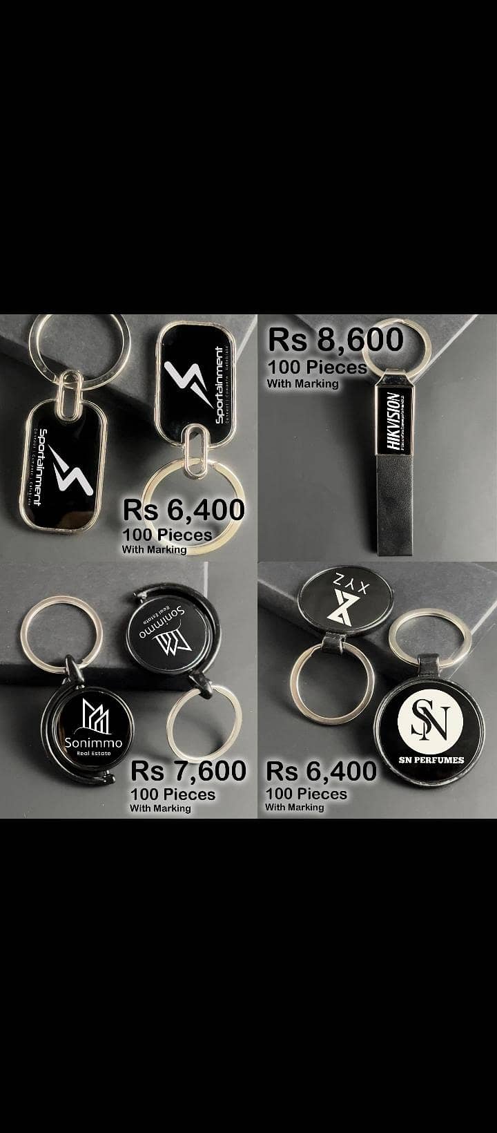 Customised Keychains With Your Name or Logo 4