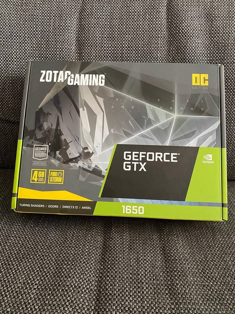 Zotac gtx 1650 4GB ddr 6 oc edition 2