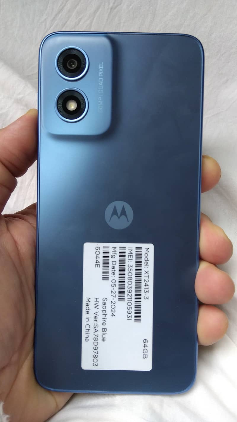 Motrolla G play 2024 non PTA 4 GB ram 64 GB memory 13 android version 0