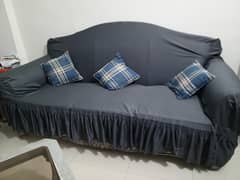 7 seater sofa set with 1 main table and 2 sideracks
