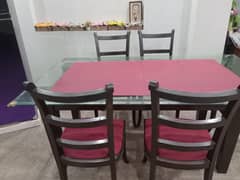 Wooden Dining table and sofa