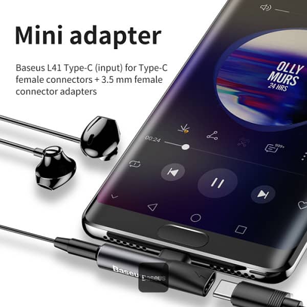 Baseus Converter Type C to Type C & 3mm 11