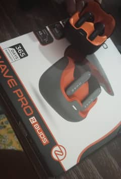 EAR BUD WAVE PRO ZBUDS ZERO BRAND NEW BOX OPEN 1 YEAR OFFICIAL WARRANT