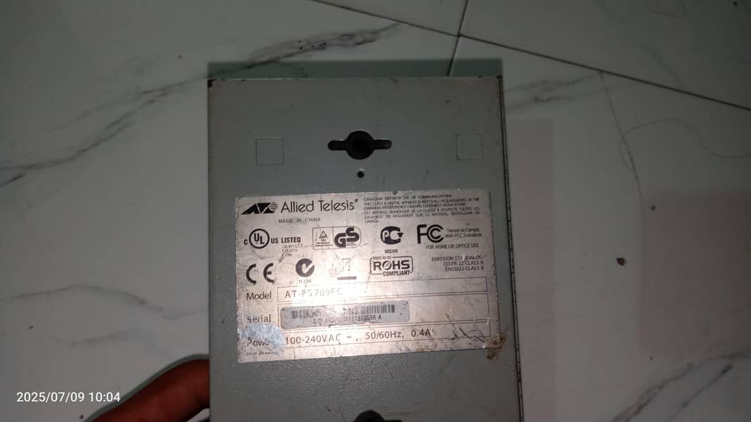 Allied Telesis AT-FS709FC  8 port 10/100 Mbps fast Ethernet switch 0