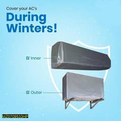 2 PCs Parachute Indoor And Outdoor AC Covers Whatsapp 03390134004