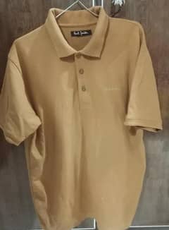 Men's T Shirt For Sale in Mustard/Maroon Color, Large Size