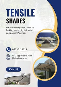 Car parking shad | Tensile sheds | Upvc sheds | Car porch | Wall moun