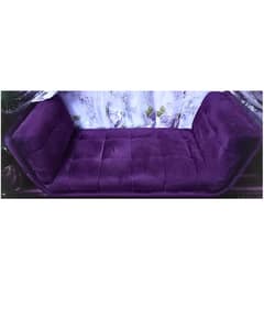 2 Seater Sofa Purple Velvet 2 Month used