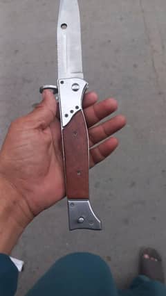 AK-47 Style Tactical Bayonet Blade – Heavy Duty Steel with Wooden Grip