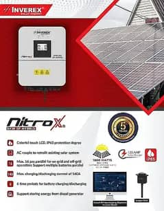 New INVEREX NITROX - 8KW - 6KW - 12kw - Hybrid Solar Inverter System