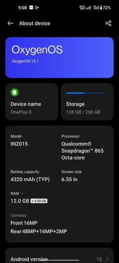 one plus 8 de blikul okay de 12+4 +256