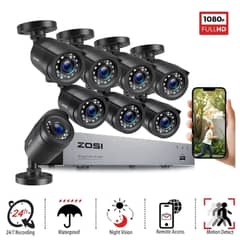 ZOSI 8CH 5MP Lite DVR 1080P Outdoor CCTV Security Camera