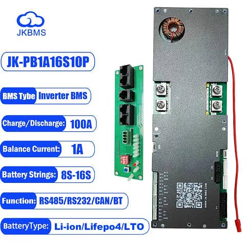 JK Inverter BMS 8S 16S 24V 48V 100A BMS Smart BMS Active Balance BMS 0