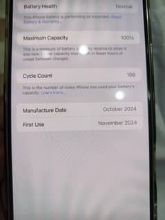 iPhones 16 pro max 256 sim time 4 months