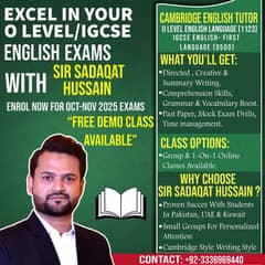 Experienced Tutor for O Level & Grades 8–10 – Karachi