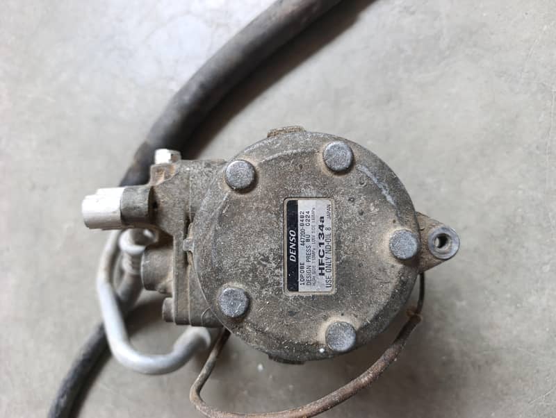 ac compressor and radiator and pipe lines 1