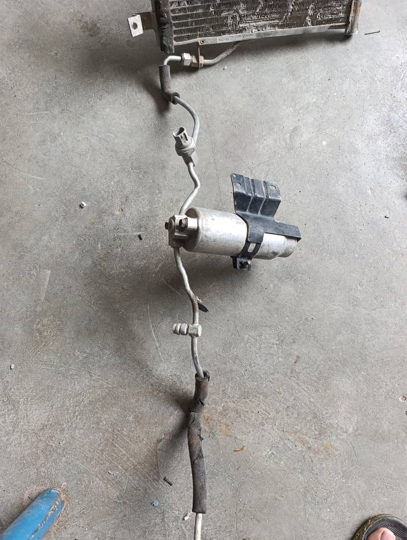 ac compressor and radiator and pipe lines 5
