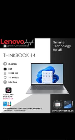Lenovo Thinkbook 14 Powered by a 13th Generation Intel Core i7 proces.