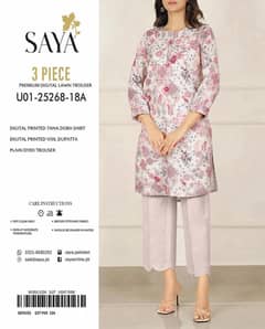 Elegant 3-Piece Saya Tana Dora Lawn Suit for Women