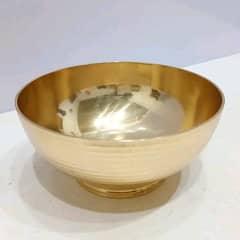 Vintage Elegant Brass Serving Bowl | Made in England