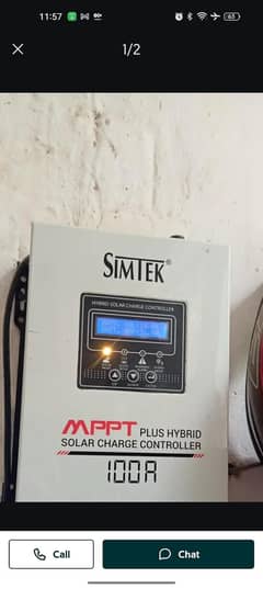 10/10ALL OK NO REPAIR MPPT PLUS HYBRID SOLAR CHARGE CONTROLLER 100 AMP