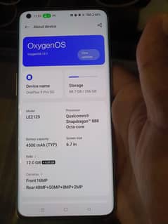 One Plus 9 Pro 12GB - 256 GB