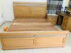 bed with side tables