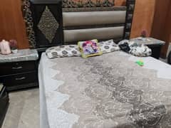 Bed, Side Table and Dressing Table
