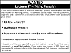Lecturer