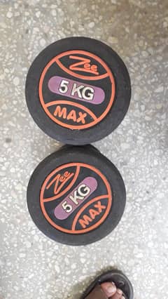 Dual 5kg 10/10 dumbells