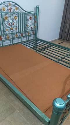 solid iron bed
