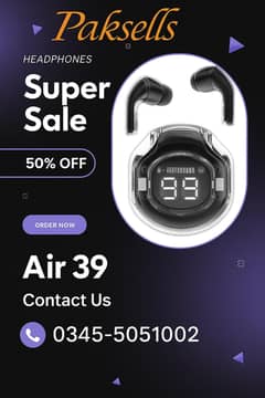 Air 39 Earbuds – LED Display – 50% OFF