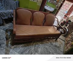 original wood sofa