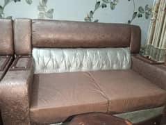 2 seater leather sofa set