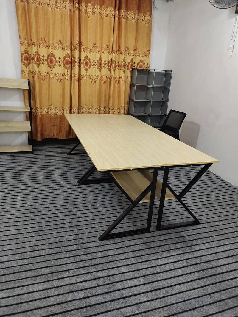 K shape table - workstation table - office table - gaming table 7