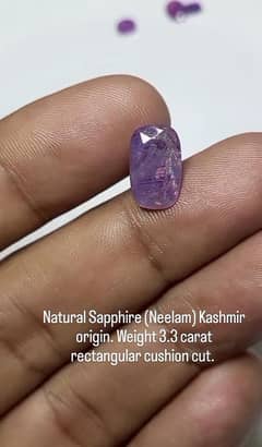 Natural Kashmir Sapphire