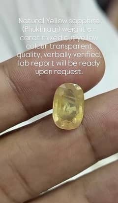 Natural yellow sapphire