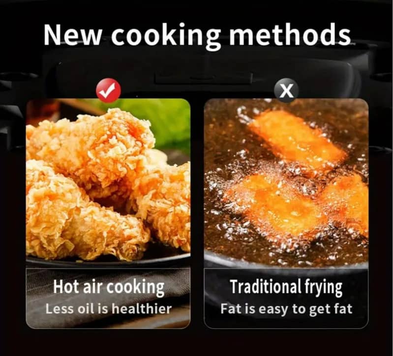 6L Capacity Touchscreen Air Fryer with Large Color Display 9