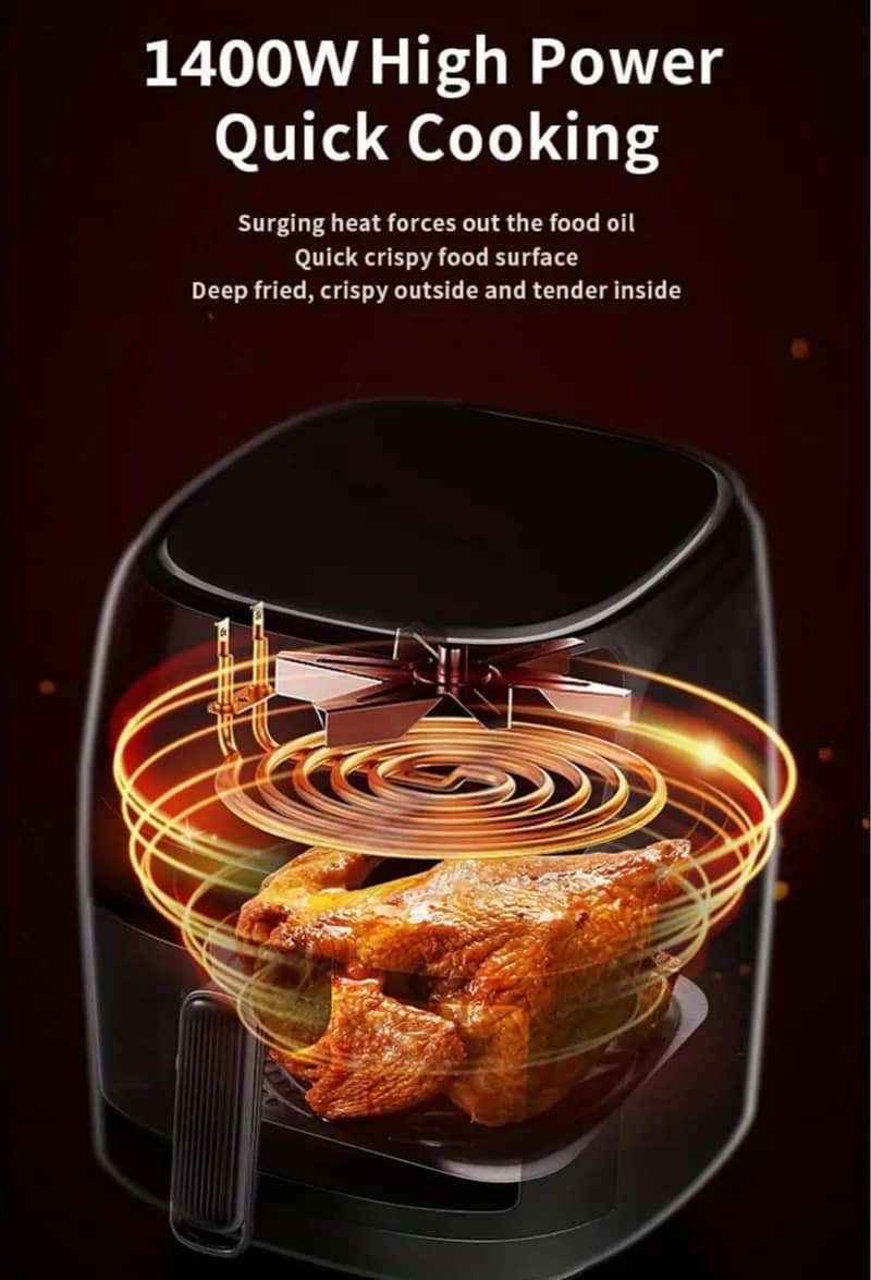 6L Capacity Touchscreen Air Fryer with Large Color Display 11