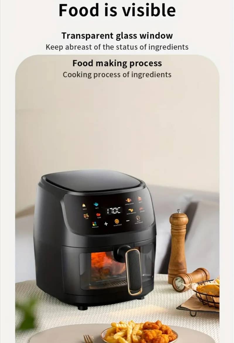 6L Capacity Touchscreen Air Fryer with Large Color Display 13
