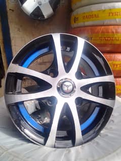 GENUINE JAPANI ALLOY RIMS FOR SUZUKI MEHRAN AND HIROOF.