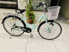 24 Inches ladies bicycle cobalt with Basket