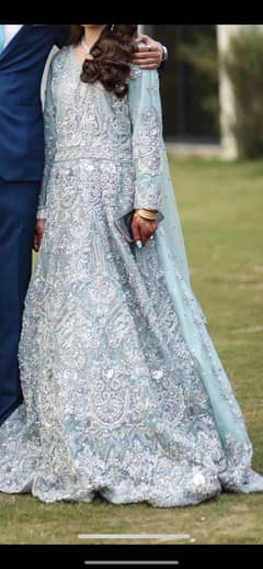 Ice blue bridal maxi for sale