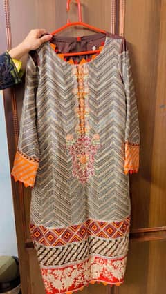 mariyum maria fancy lawn  3 piece suit
